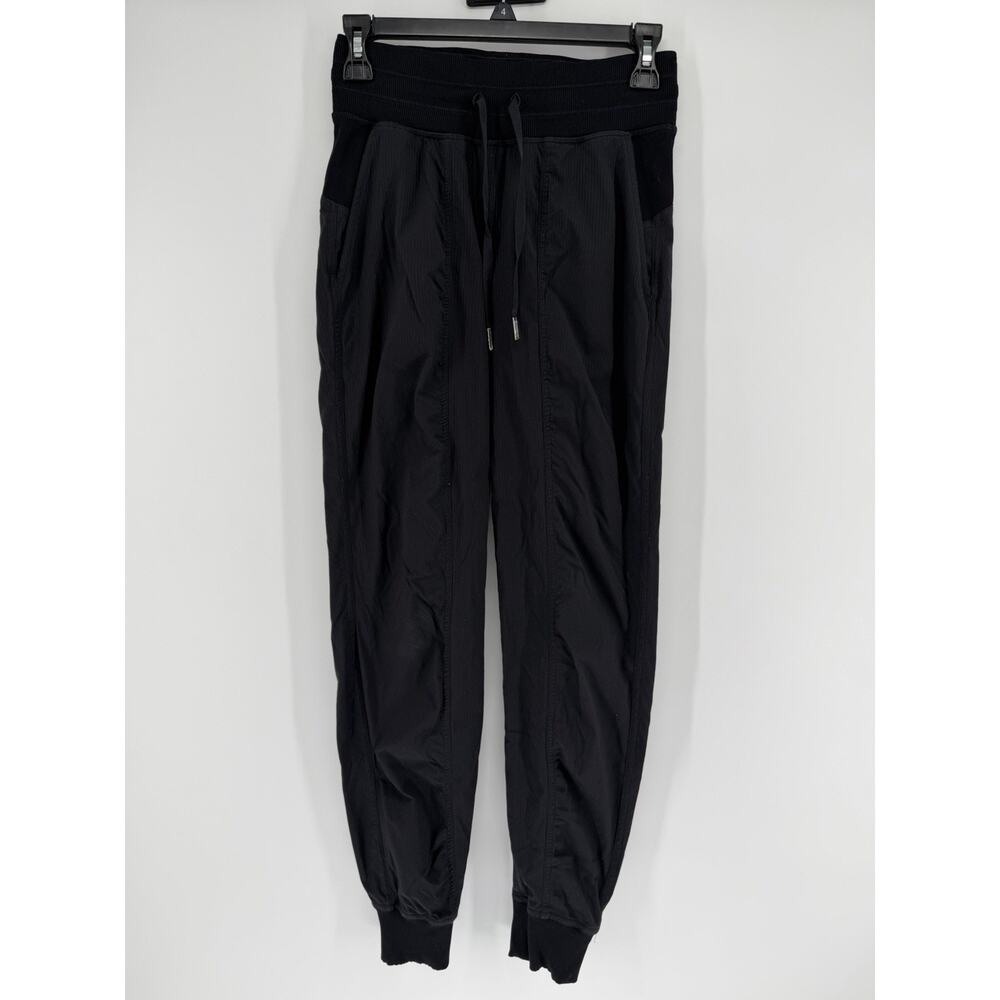 Lululemon Dance Studio Mid-Rise Jogger Pants Black Womens Size 2 Activewear